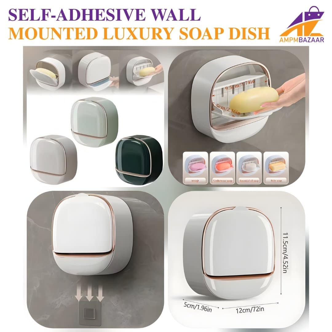 Self-Adhesive Wall-Mounted Luxury Soap Dish