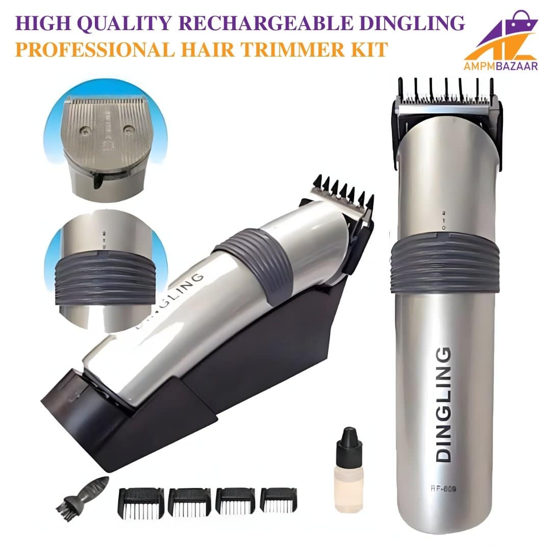 High Quality Rechargeable DINGLING Professional Hair Trimmer Kit