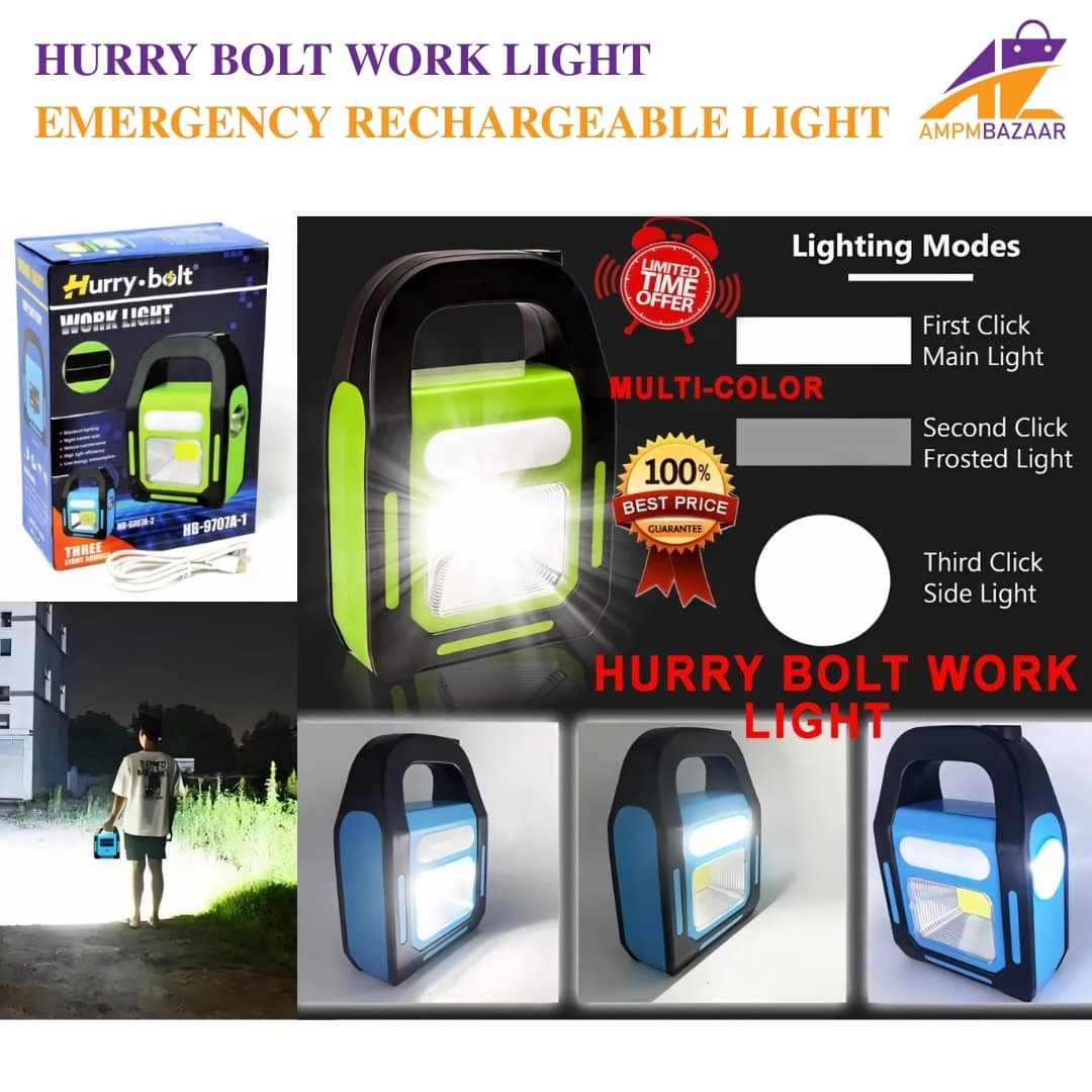 Hurry Bolt Work Light – Emergency Rechargeable Light