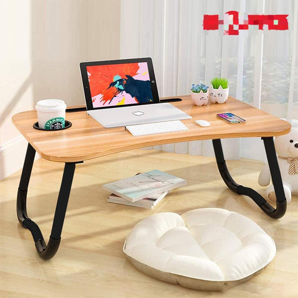 Wooden Foldable Laptop Table - Image 4