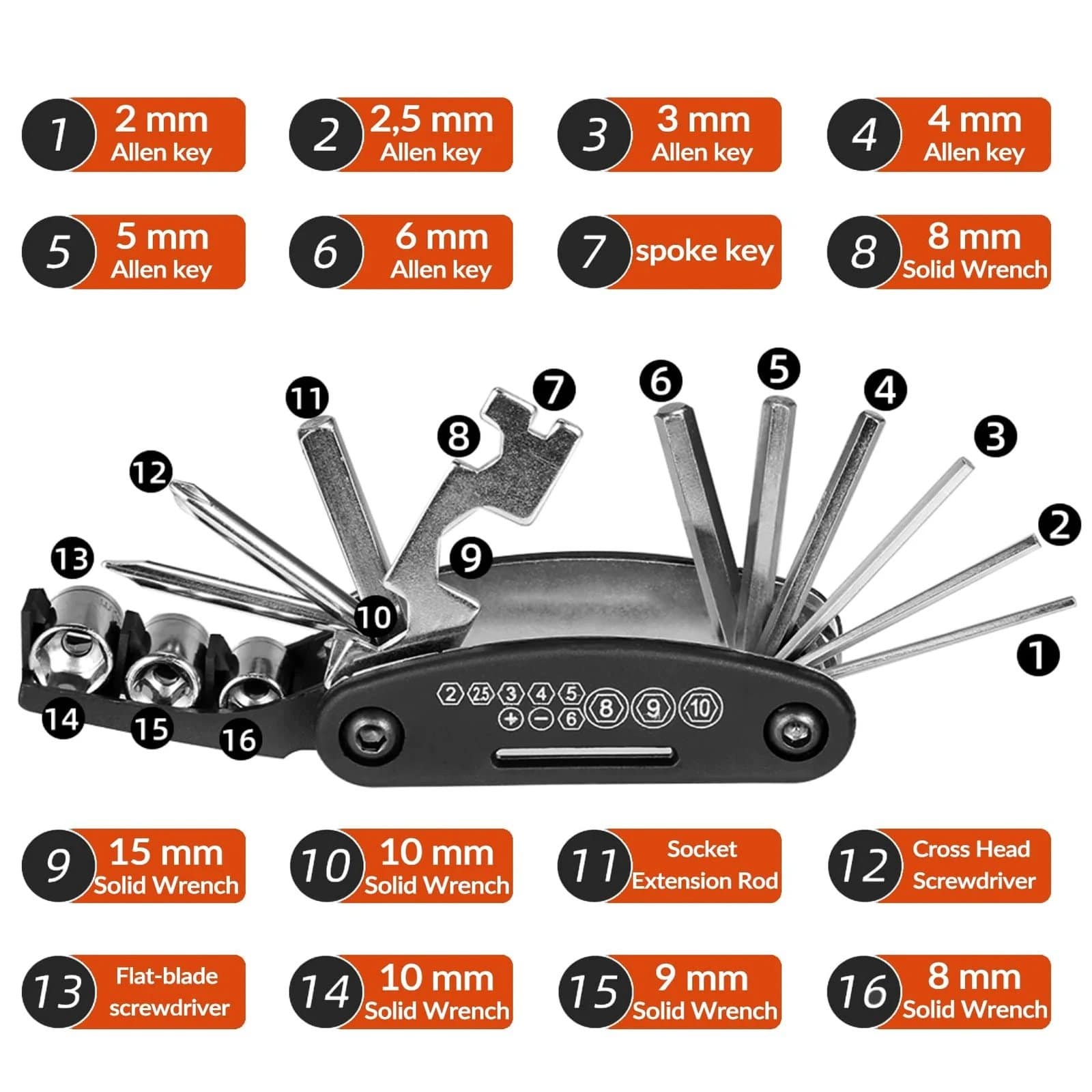16-in-1 Multipurpose Wrench - Image 6