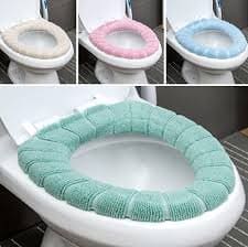 Plush Velvet Toilet Seat Cover - Image 4