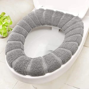Plush Velvet Toilet Seat Cover