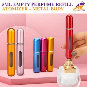 5ML Empty Perfume Refill Atomizer – Metal Body