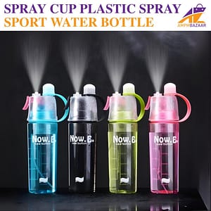 Spray Cup Plastic Spray Sport Water Bottle