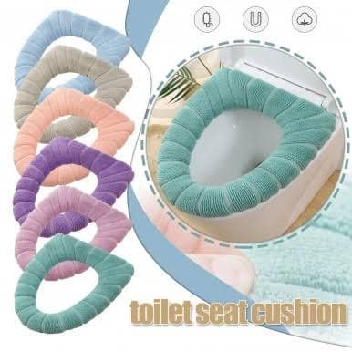 Plush Velvet Toilet Seat Cover - Image 2