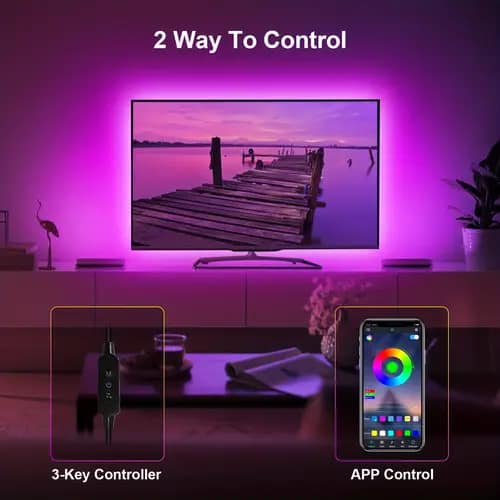 5m Dimmable RGB Light Strip with 8 Colors - Image 10