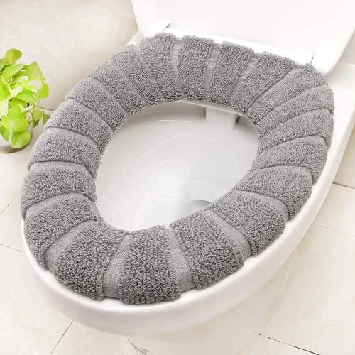 Plush Velvet Toilet Seat Cover