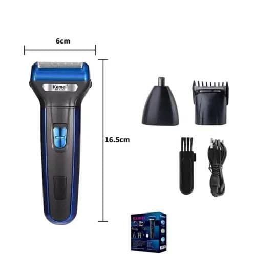 KEMEI 3-in-1 Rechargeable Electric Shaver & Trimmer - Image 3