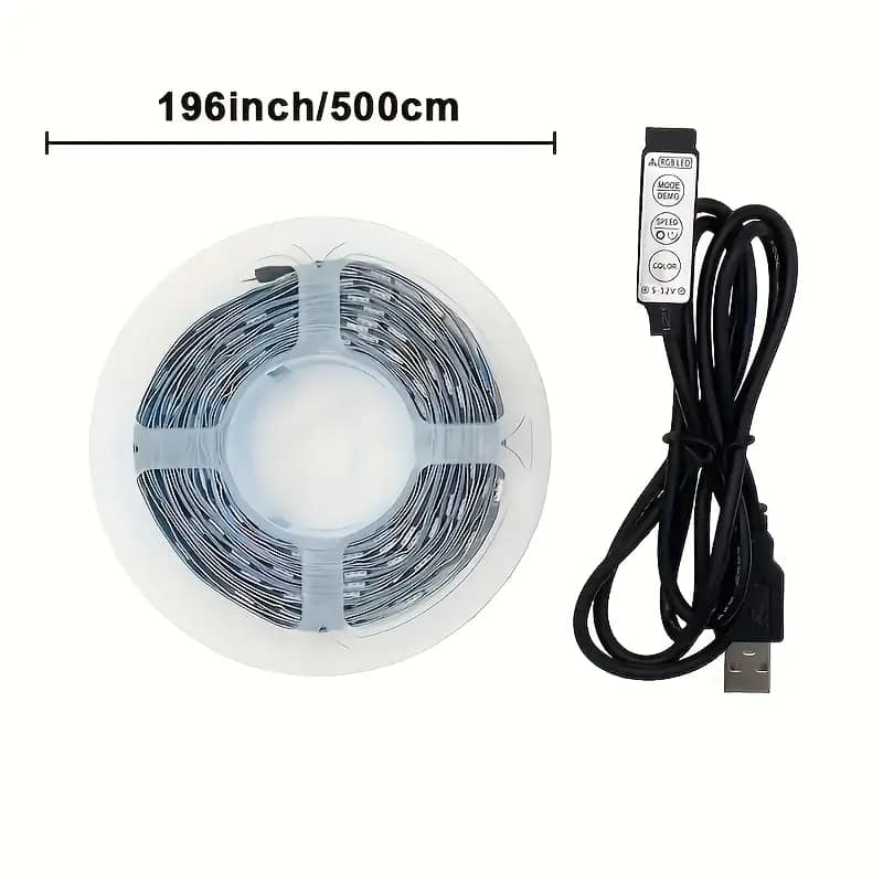 5m Dimmable RGB Light Strip with 8 Colors - Image 9