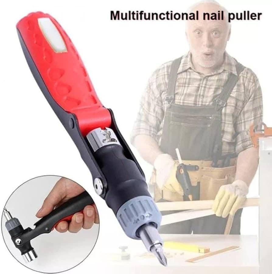 KD 18-in-1 Multi-tool Screwdriver Hammer with Center Drive - Image 5